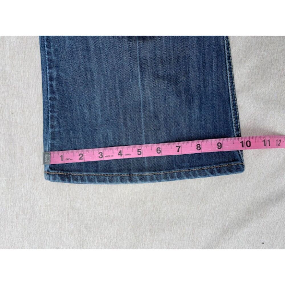 Y2K Vintage Old Navy Lowest Rise Flare Jeans Size 14 Utility Pocket Denim - Picture 7 of 10